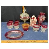 Ruby Glassware and Vases