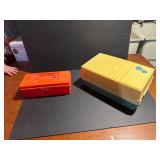Two Vintage Plastic Storage Boxes