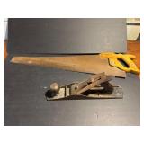 Stanley No. 5 Plane and Hand Saw