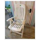 White Plastic Folding Chair