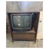 RCA TV in Wood Cabinet Stand