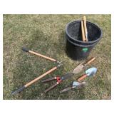 Gardening Tools and Bucket