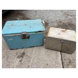 Coleman Cooler and Bread Box
