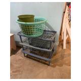 Plastic Shelving Unit With Baskets