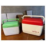 Two Vintage Plastic Coolers
