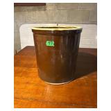 Brown Glazed Stoneware Crock