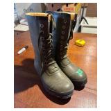 Green Rubber Steel Shank Boots
