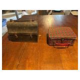 Two Vintage Metal Lunch Boxes
