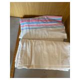 White and Striped Blanket & sheet