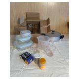 Kitchenware Lot with Scandia Glassware