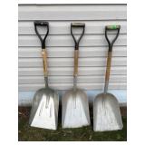 Three Grain Shovels