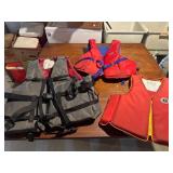 Three Adult Life Vests