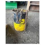 John Deere Oil Bucket with Chains