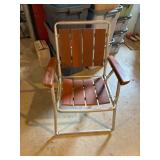 Wood and Metal Folding Chair