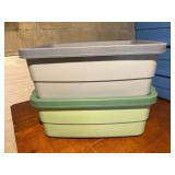 Two Plastic Storage Bins