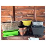 Planters and Basket Set