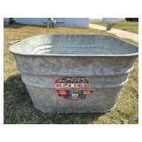 Vintage Galvanized Metal Tub