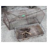 Steel Animal Trap and Cage Set