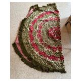 Circular Floral Fringe Textile