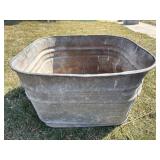 Galvanized Metal Washtub