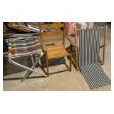 Three Folding Chairs