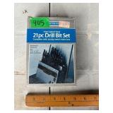 21-Piece High-Speed Steel Drill Bit Set