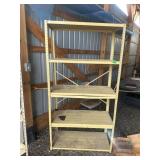 Yellow Metal Shelving Unit