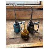 Three Vintage Oil Cans