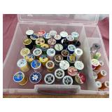 Container of Mixed Sewing Thread