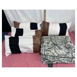 Decorative Pillows and Ralph Lauren Blanket
