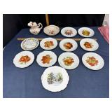 Decorative Plates and Pitcher Set