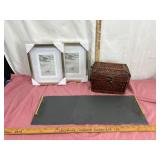 Decorative Frames, Box, and Shelf