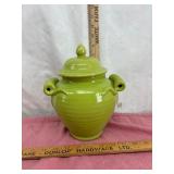 Green Lidded Decorative Vessel