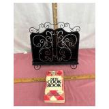 Decorative Cookbook Stand with Book