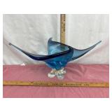 Blue Glass Decorative Sculpture