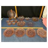 Pink Glass Tableware