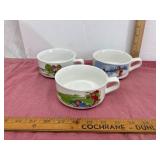 White Mugs with Kids' Scenes