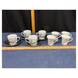 Espresso Cups and Saucers
