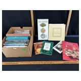 Box of miscellaneous cookbooks