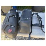 Motorcycle saddlebags and hardware