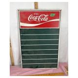 Hanging vintage Coca-Cola board