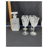 Crystal Decanter and Glasses
