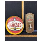 Vintage bottle opener & tray