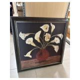 Large canvas board framed art