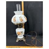 Decorative Floral Hurricane Lamp