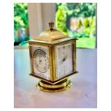 Vintage Angelus brass Swiss desk weather station