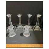 Glass candle holders