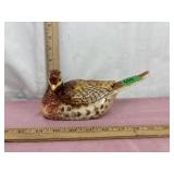 Fitz and Floyd Essentials Ceramic Pheasant Lidded