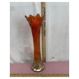 Vintage Marigold Carnival Iridescent Glass Swung
