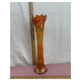 Vintage Marigold Carnival Iridescent  Glass Swung